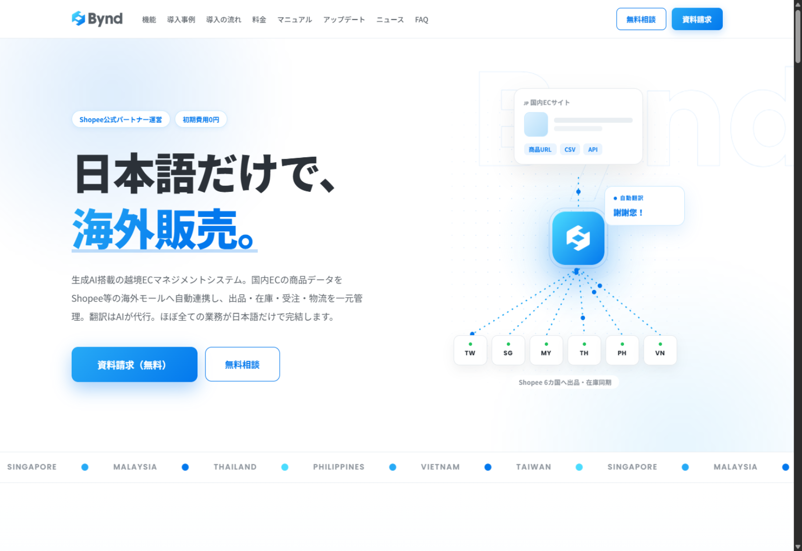 Bynd のサイト