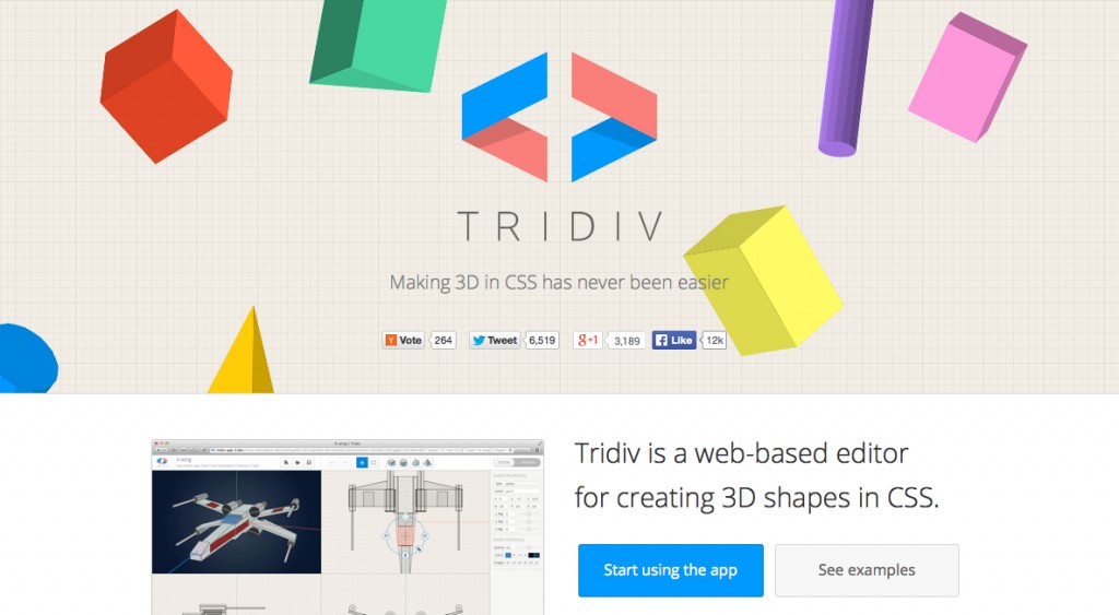 Tridiv  CSS 3D Editor