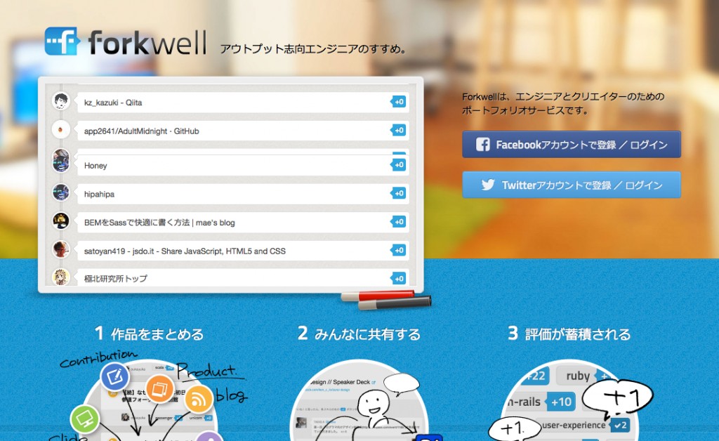 Forkwell - エンジニアのためのポートフォリオサービス