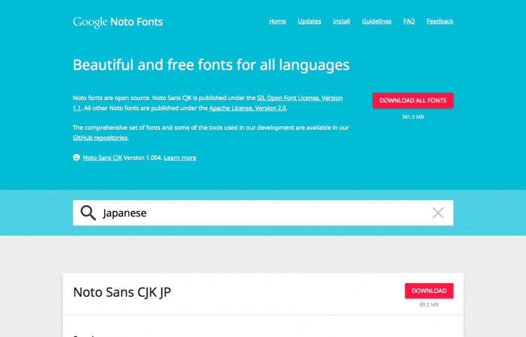 Google Noto Fonts