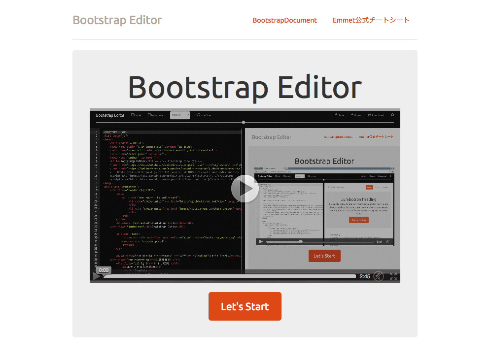 Bootstrap Editor