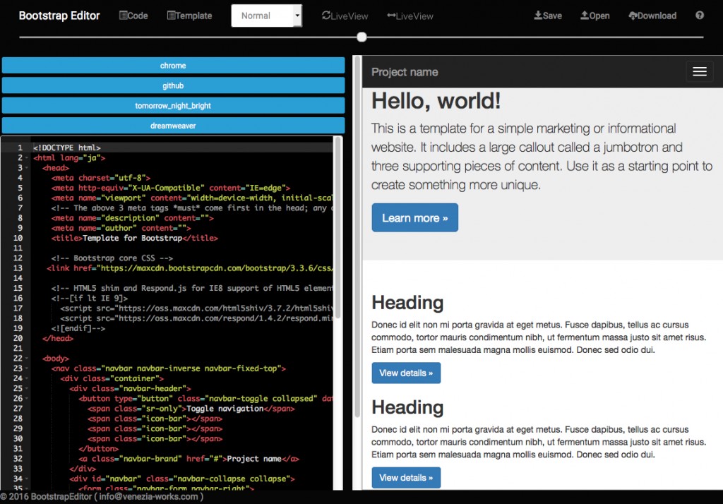 Bootstrap Editor3